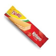 Bisko Krispo Gaufrette Fourrée À La Fraise
