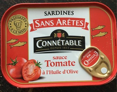 Sardines Sans Arêtes Sauce Tomate Huile d'Olive Connetable