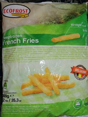 Ecofrost Potato Fries Straight-Cut / Frites Surgelées Petite  Sachet 1Kg