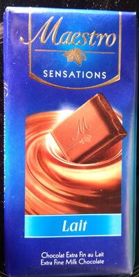 MAESTRO Sensations Tablette de Chocolat au lait et aux Noisettes 90g