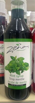 Zena Sirop de Menthe Verre