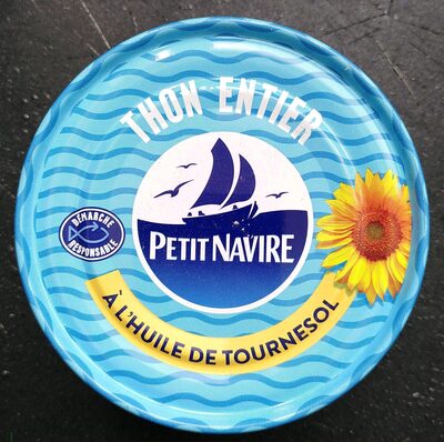 Thon Petit Navire Entier à l'Huile de Tournesol