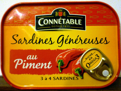 Sardines Généreuses au Piment à l'Huile de Tournesol Connetable