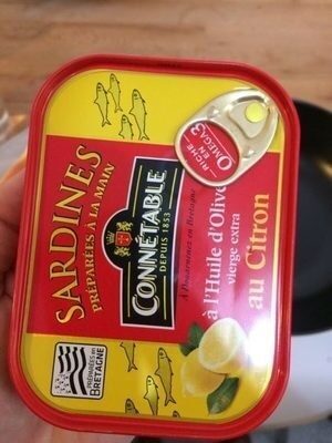 Sardines au Citron Huile d'Olive vierge extra Connetable