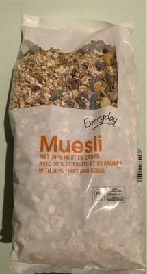 Everyday Muesli Flocons d’Avoine avec Fruits Secs et Noix 