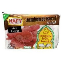Jambon de Boeuf Nafy aux poivres 125g