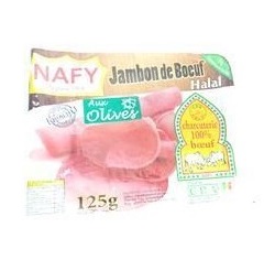 Jambon de Boeuf Nafy aux olives 125g